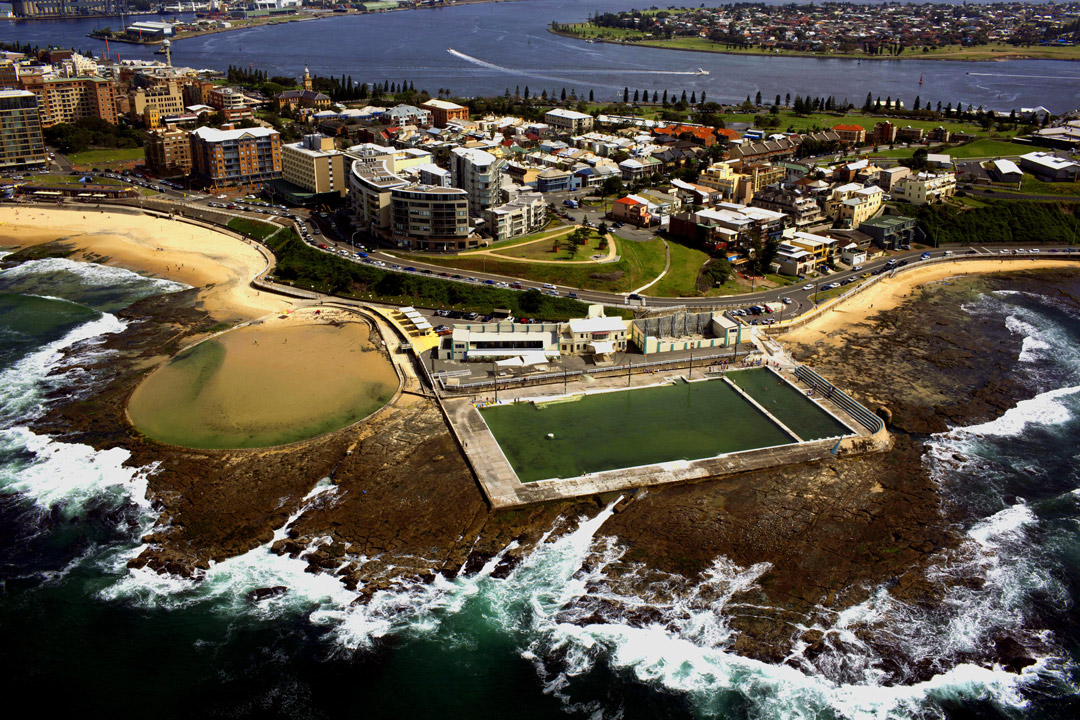 Aerial Newcastle Baths SABE